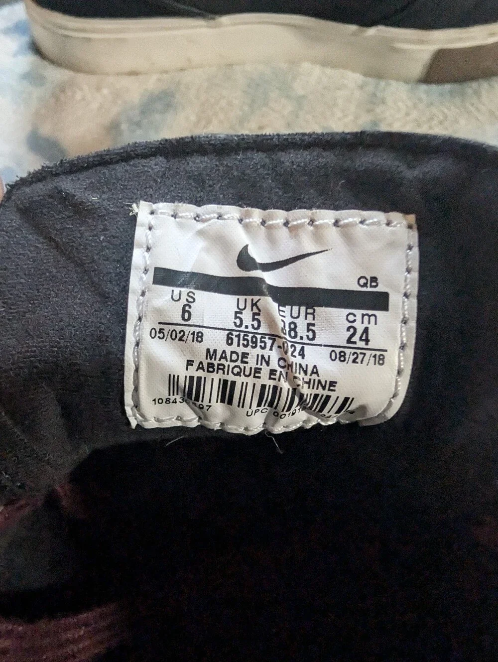 Nike Janoski Navy And Burgundy Sz6